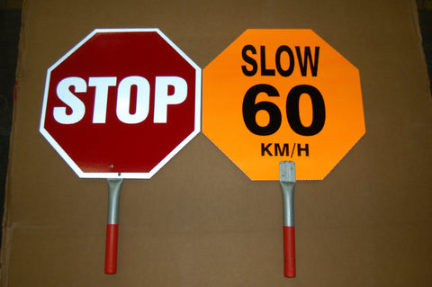 Hand Held Slow to 60 KM signs    PN: SST18-60