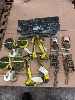 BA PRODUCTS CARRIER TIE DOWN KIT WITH SNAP HOOK, AKA FLAT HOOKS, 18" STRAP   PN:38-218 SNAP HOOK