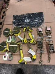 BA PRODUCTS CARRIER TIE DOWN KIT WITH SNAP HOOK, AKA FLAT HOOKS, 18" STRAP   PN:38-218 SNAP HOOK