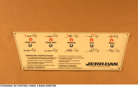 Rh Control Panel 5 Bank W/Meter