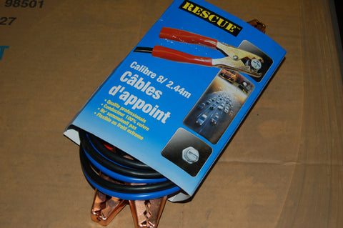 QUICK CABLE iSTART MICRO BATTERY 8 GA 8 FOOT 200 AMP CLAMPS